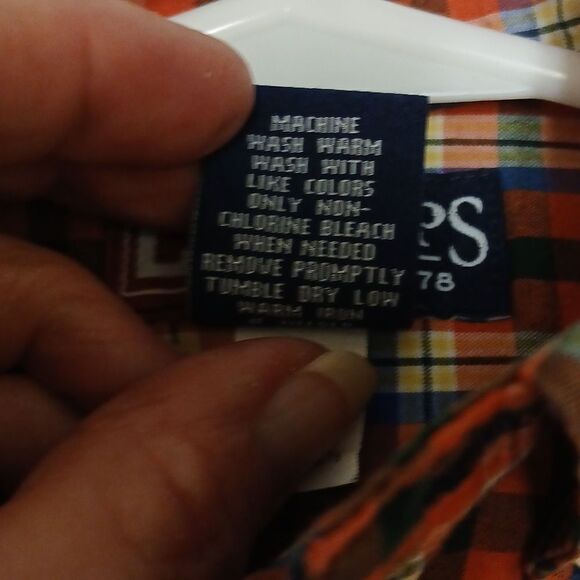 Kids Plaid and Solid Dress Shirts Set Bundle Of 3, Chaps, Carters bt Kid 18M - Picture 15 of 15